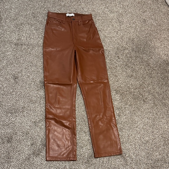 Abercrombie & Fitch Faux Leather Pants - Picture 2 of 6